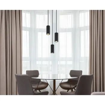 Globo James fekete függesztett spotlámpa (GLO-57918-3HB) GU10 3 izzós IP20