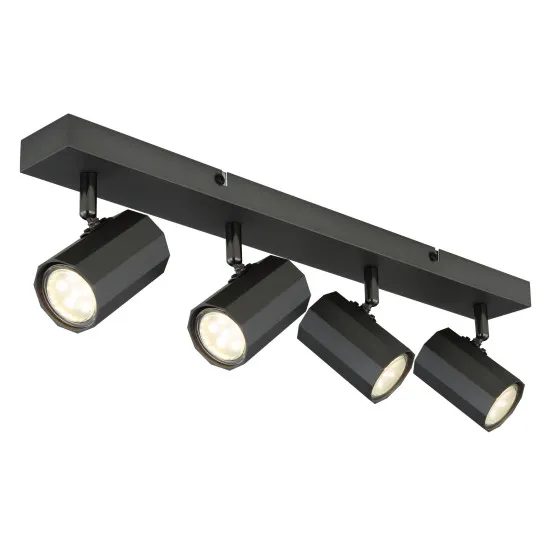 Globo James szürke mennyezeti spotlámpa (GLO-57918-4) GU10 4 izzós IP20