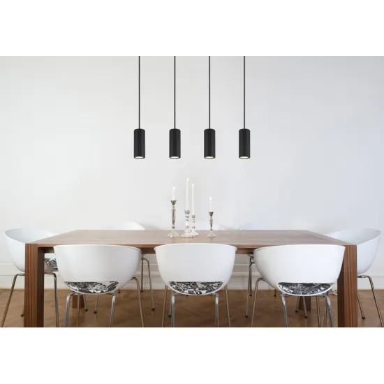 Globo James fekete függesztett lámpa (GLO-57918-4HB) GU10 4 izzós IP20