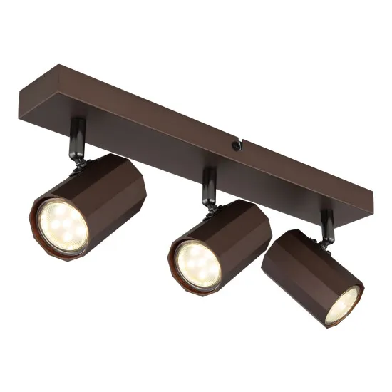 Globo James bronz mennyezeti spotlámpa (GLO-57919-3) GU10 3 izzós IP20