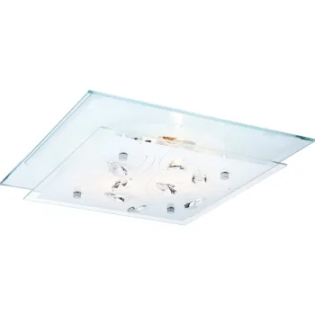 Globo Jasmina króm-fehér kristály mennyezeti lámpa (GLO-40408) E27 1 izzós IP20