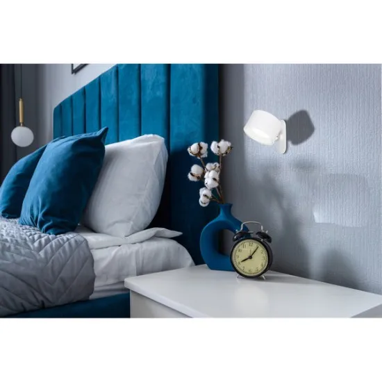 Globo Jorje fehér-selyemfényű LED asztali lámpa (GLO-58436W) LED 1 izzós IP20