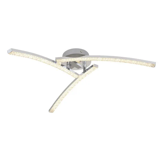 Globo Jules króm fürdőszobai LED mennyezeti lámpa (GLO-67169-18IP) LED 1 izzós IP44