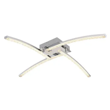 Globo Jules króm fürdőszobai LED mennyezeti lámpa (GLO-67169-24IP) LED 1 izzós IP44