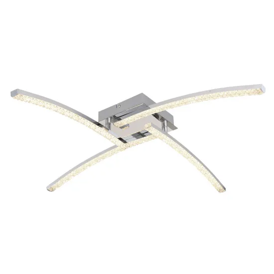 Globo Jules króm fürdőszobai LED mennyezeti lámpa (GLO-67169-24IP) LED 1 izzós IP44