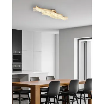 Globo Juliet arany-átlátszó LED mennyezeti lámpa (GLO-67348DG) LED 1 izzós IP20