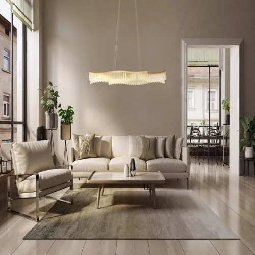 Globo Juliet arany-átlátszó LED függesztett lámpa (GLO-67348HG) LED 1 izzós IP20