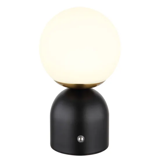 Globo Julsy fekete-opál LED asztali lámpa (GLO-21006S) LED 1 izzós IP20