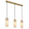 Globo Karolo arany-borostyán  függesztett lámpa (GLO-15775-3H) E14 3 izzós IP20