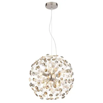 Globo Katrina króm-füstszínű  kristály csillár (GLO-64135H1C) G9 8 izzós IP20