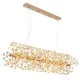 Globo Katrina arany-átlátszó kristály csillár (GLO-64135H4) G9 12 izzós IP20