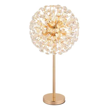 Globo Katrina arany-átlátszó kristály asztali lámpa (GLO-64135T) G9 8 izzós IP20