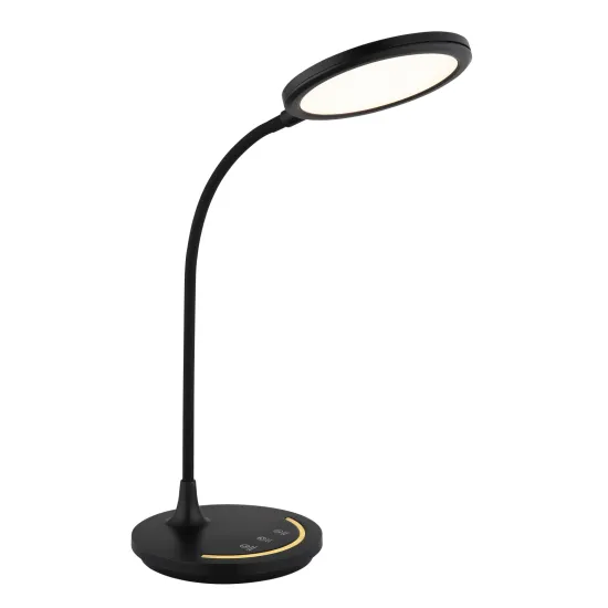 Globo Kenny fekete-opál LED asztali lámpa (GLO-58483) LED 1 izzós IP20