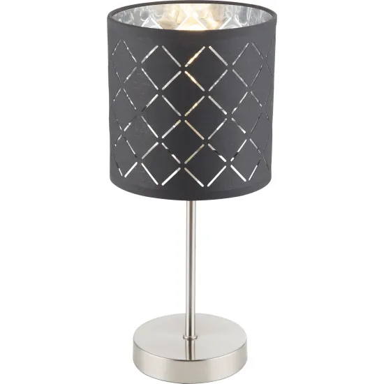 Globo Kidal nikkel-szürke asztali lámpa (GLO-15228T) E14 1 izzós IP20