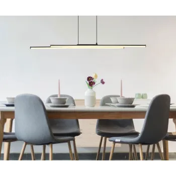 Globo Kirina fekete LED függesztett lámpa (GLO-67342-24H) LED 1 izzós IP20