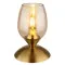 Globo Kuwaita sárgaréz-borostyán asztali lámpa (GLO-24007M) E14 1 izzós IP20