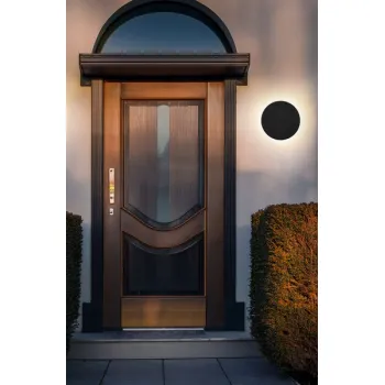 Globo Lamont fekete LED vízvédett kültéri fali lámpa (GLO-34314S) LED 1 izzós IP44