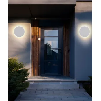 Globo Lamont fehér LED vízvédett kültéri fali lámpa (GLO-34314W) LED 1 izzós IP44