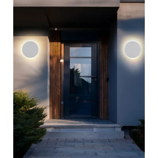 Globo Lamont fehér LED vízvédett kültéri fali lámpa (GLO-34314W) LED 1 izzós IP44