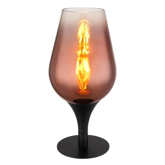 Globo Lavus fekete-réz asztali lámpa (GLO-15552T1) E27 1 izzós IP20