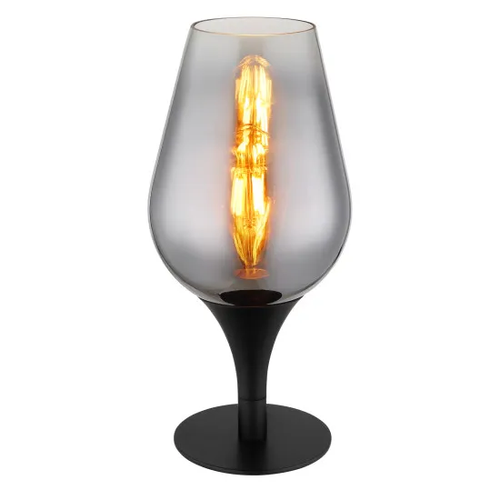 Globo Lavus fekete-króm asztali lámpa (GLO-15552T3) E27 1 izzós IP20