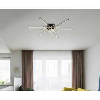 Globo Lawson fekete LED mennyezeti lámpa (GLO-67380-40) LED 1 izzós IP20