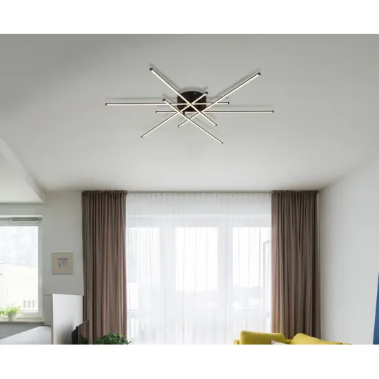 Globo Lawson fekete LED mennyezeti lámpa (GLO-67380-40) LED 1 izzós IP20