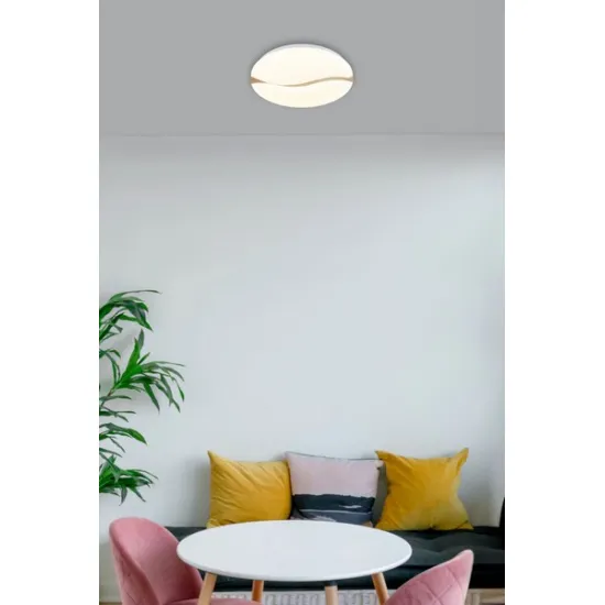 Globo Leticia fehér-opál LED mennyezeti lámpa (GLO-41790-18) LED 1 izzós IP20