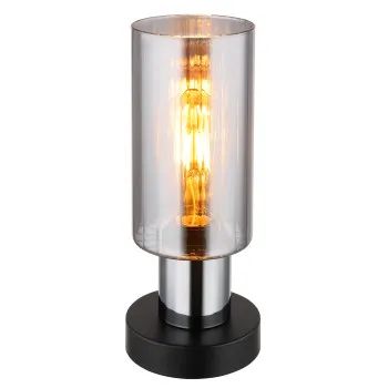 Globo Lidaria fekete-füstszürke asztali lámpa (GLO-15708T) E27 1 izzós IP20