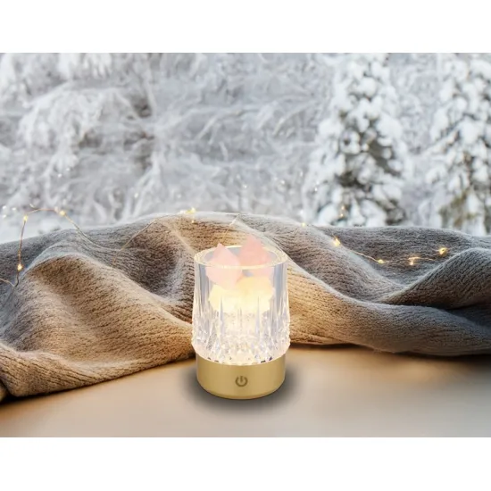 Globo Lizzy arany-átlátszó kristály  effect LED asztali lámpa (GLO-21044) LED 1 izzós IP20