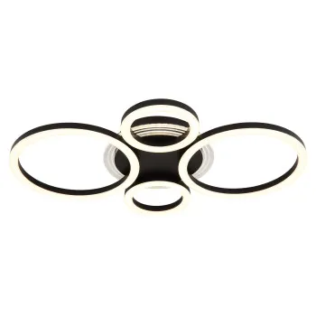 Globo Loretta fekete LED mennyezeti lámpa (GLO-48039-40) LED 1 izzós IP20