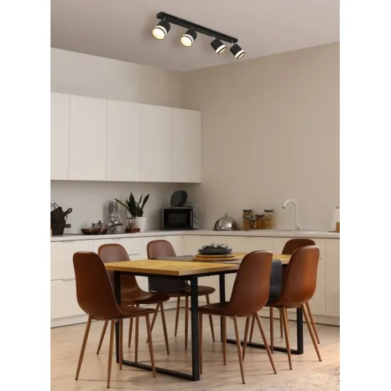 Globo Lucero fekete fali spotlámpa (GLO-57852-4) GX53 4 izzós IP20