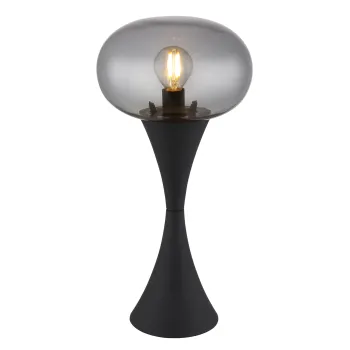 Globo Lula fekete-füstszínű  asztali lámpa (GLO-21027S) E14 1 izzós IP20
