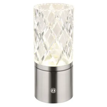 Globo Lunki nikkel-átlátszó LED asztali lámpa (GLO-21010N) LED 1 izzós IP20