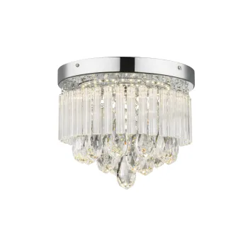 Globo Manilo króm-átlátszó LED mennyezeti lámpa (GLO-68598A) LED 1 izzós IP20