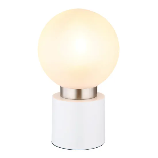 Globo Marka fehér-opál asztali lámpa (GLO-21003WN) E14 1 izzós IP20