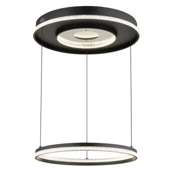 Globo Marsh fekete-átlátszó távirányítós LED függesztett lámpa (GLO-48041H) LED 1 izzós IP20