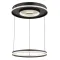 Globo Marsh fekete-átlátszó távirányítós LED függesztett lámpa (GLO-48041H) LED 1 izzós IP20