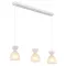 Globo Massey fehér-opál függesztett lámpa (GLO-15769W-3) E14 3 izzós IP20