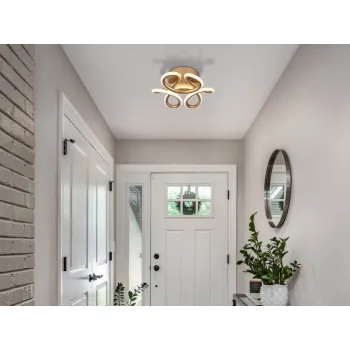 Globo Melisand pezsgő-fehé LED mennyezeti lámpa (GLO-67386-24CH) LED 1 izzós IP20