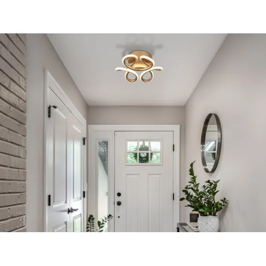 Globo Melisand pezsgő-fehé LED mennyezeti lámpa (GLO-67386-24CH) LED 1 izzós IP20