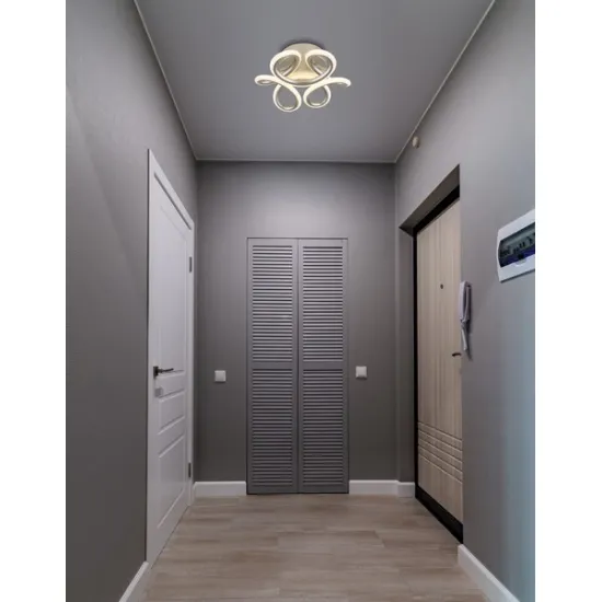 Globo Melisand ezüst-fehér LED mennyezeti lámpa (GLO-67386-24S) LED 1 izzós IP20