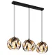 Globo Mika fekete-arany  függesztett lámpa (GLO-15759-3H) E27 3 izzós IP20