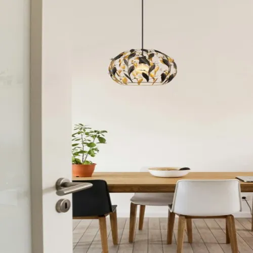 Globo Mika fekete-arany  függesztett lámpa (GLO-15759H) E27 1 izzós IP20