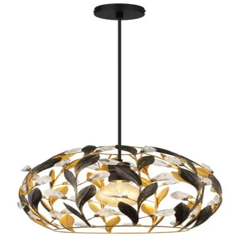 Globo Mika fekete-arany  függesztett lámpa (GLO-15759H) E27 1 izzós IP20