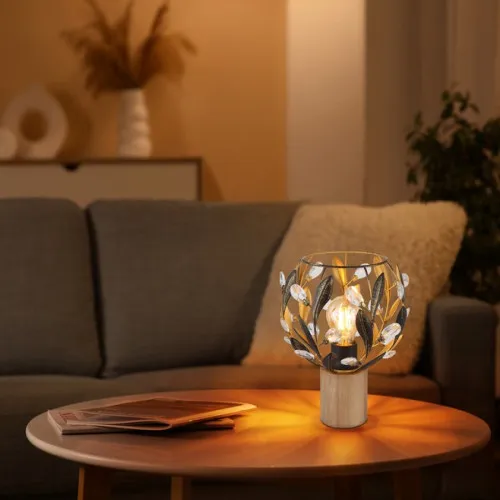 Globo Mika barna-arany  asztali lámpa (GLO-15759T) E27 1 izzós IP20