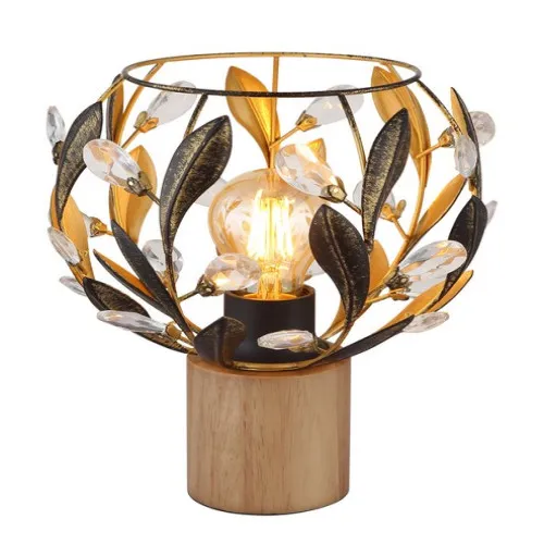 Globo Mika barna-arany  asztali lámpa (GLO-15759T) E27 1 izzós IP20