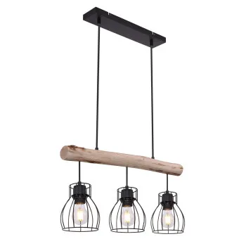 Globo Mina fekete függesztett lámpa (GLO-15326-3N) E27 3 izzós IP20