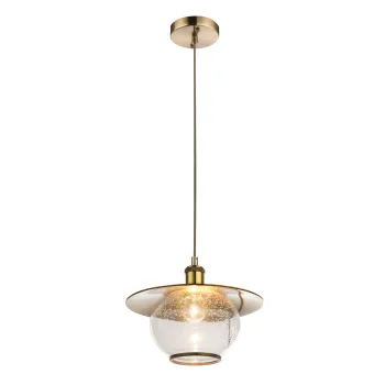 Globo Nevis bronz-átlátszó függesztett lámpa (GLO-69030H) E27 1 izzós IP20