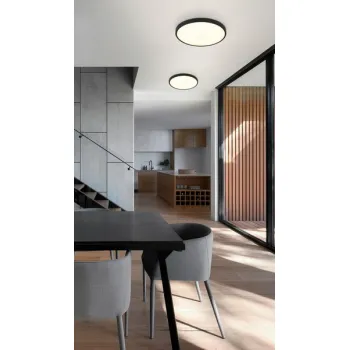 Globo Nielsen fekete-opál LED mennyezeti lámpa (GLO-41566-15S) LED 1 izzós IP20